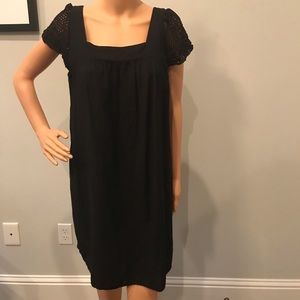 Crochet sleeve summer dress. So cute!